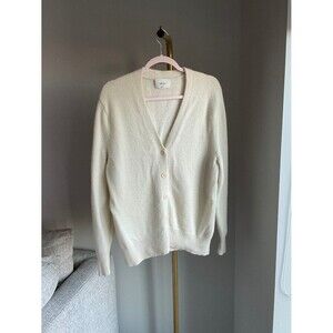 Aritzia Wilfred Parco Cashmere Cardigan - light birch
